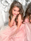 Scoop A-Line/Princess Beading Sleeveless Tea-Length Tulle Flower Girl Dresses