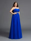 Rhinestone Net Long Strapless A-Line/Princess Sleeveless Plus Size Dresses