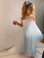 A-Line/Princess Lace Scoop Ankle-Length Tulle Sleeveless Flower Girl Dresses