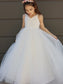 Bowknot Floor-Length Tulle Sweetheart Sleeveless A-Line/Princess Flower Girl Dresses