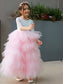 Tulle Lace Ankle-Length Scoop Sleeves A-Line/Princess 3/4 Flower Girl Dresses