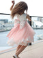 Bowknot A-Line/Princess Lace Sleeveless Short/Mini Scoop Flower Girl Dresses