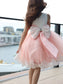 Bowknot A-Line/Princess Lace Sleeveless Short/Mini Scoop Flower Girl Dresses