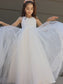 Bowknot Floor-Length Tulle Sweetheart Sleeveless A-Line/Princess Flower Girl Dresses